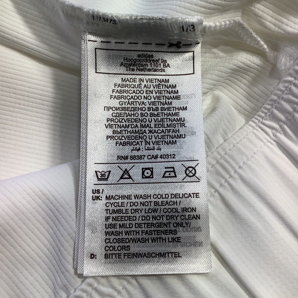Adidas Z.N.E. Woven Track Top Mens White‎ Black Full Zip Jacket Size M NWT - Picture 10 of 16